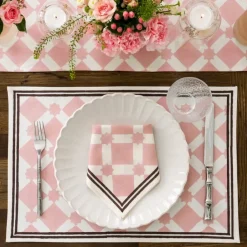 Pomegranate Inc India Hicks Home Latticework Blush Placemat | Set of 4 Hot