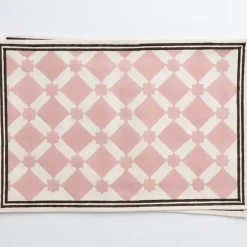Pomegranate Inc India Hicks Home Latticework Blush Placemat | Set of 4 Hot