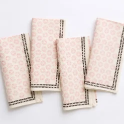 Pomegranate Inc India Hicks Home Mini Sea Biscuit Blush Napkins