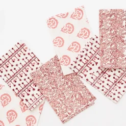 Pomegranate Inc India Hicks Home Multi Blush Cocktail Napkin | Set of 6 Best
