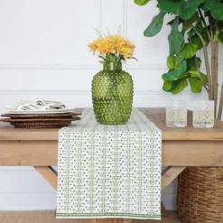 Pomegranate Inc India Hicks Home Palm Avenue Hunter Green Table Runner Discount