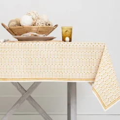 Pomegranate Inc India Hicks Home Palm Avenue Golden Tablecloth Hot