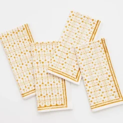 Pomegranate Inc India Hicks Home Palm Avenue Golden Napkin | Set of 4 Hot