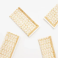 Pomegranate Inc India Hicks Home Palm Avenue Golden Napkin | Set of 4 Hot