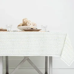 Pomegranate Inc India Hicks Home Palm Avenue Seafoam Tablecloth Outlet