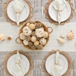 Pomegranate Inc India Hicks Home Palm Avenue Seafoam Table Runner Sale