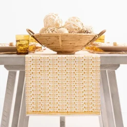 Pomegranate Inc India Hicks Home Palm Avenue Golden Table Runner Outlet