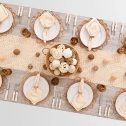 Pomegranate Inc India Hicks Home Palm Avenue Golden Table Runner Outlet