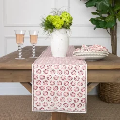 Pomegranate Inc India Hicks Home Sea Biscuit Red Table Runner Outlet
