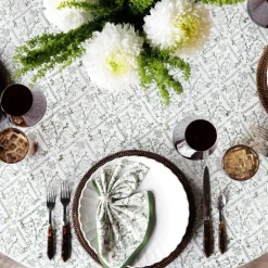 Pomegranate Inc India Hicks Home Sea Ferns & Domino Hunter Green Napkin | Set of 4 Outlet