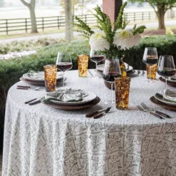 Pomegranate Inc India Hicks Home Sea Ferns & Domino Hunter Green Tablecloth Best