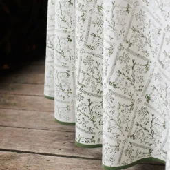 Pomegranate Inc India Hicks Home Sea Ferns & Domino Hunter Green Tablecloth Best