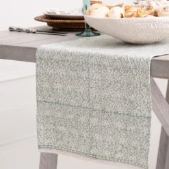 Pomegranate Inc India Hicks Home Seashell Seafoam Table Runner Outlet
