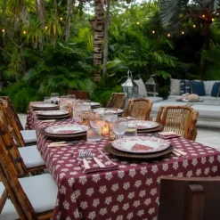 Pomegranate Inc India Hicks Home Sparks Oxblood Tablecloth Online