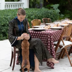 Pomegranate Inc India Hicks Home Sparks Oxblood Tablecloth Online