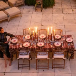 Pomegranate Inc India Hicks Home Sparks Oxblood Tablecloth Online