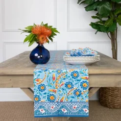 Pomegranate Inc Iznik Blue Table Runner Outlet