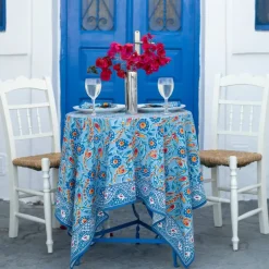 Pomegranate Inc Iznik Blue Tablecloth