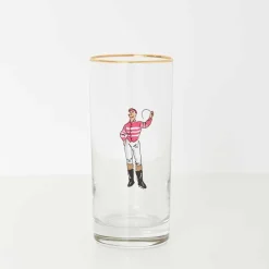 Pomegranate Inc Jockeys Drinking Glasses Mixed Set of 4 Best