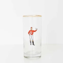 Pomegranate Inc Jockeys Drinking Glasses Mixed Set of 4 Best
