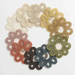 Pomegranate Inc Lavender Woven Doodles Coaster | Set of 4 Hot