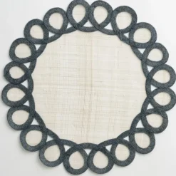 Pomegranate Inc Lead Woven Doodles Placemat | Set of 4 Discount