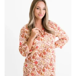 Pomegranate Inc Mila Floral Blush Pajama Top Sale