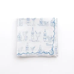 Pomegranate Inc Mixed Drink Printed Linen Cocktail Napkins | Set of 6 Hot