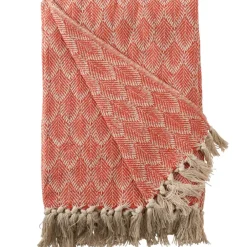 Pomegranate Inc Paprika Patterned Woven Throw Best