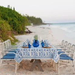 Pomegranate Inc Pom Bells Wedgewood Tablecloth Hot