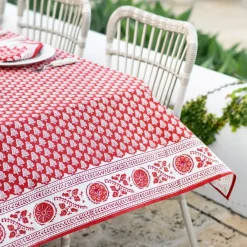 Pomegranate Inc Pom Buti Red Tablecloth