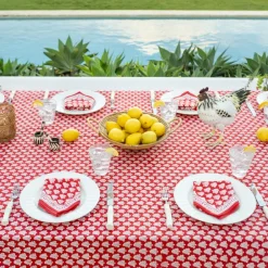 Pomegranate Inc Pom Buti Red Tablecloth
