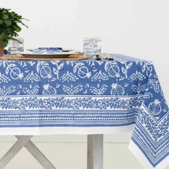 Pomegranate Inc Pomegranate Blue Tablecloth New