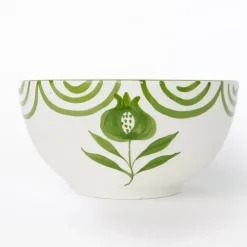 Pomegranate Inc Pomegranate Crest Green Bowl | Set of 2 Sale