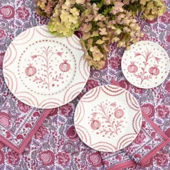 Pomegranate Inc Pomegranate Duet Rose Dinner Plate | Set of 2 New