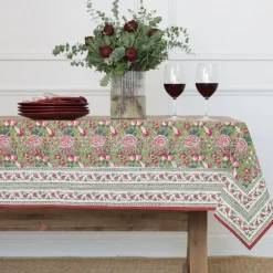 Pomegranate Inc Pomegranate Garden Wine & Rose Tablecloth Best