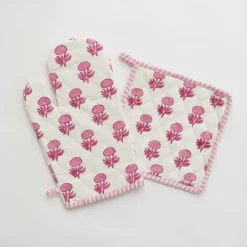 Pomegranate Inc Rosé Oven Mitt Set Outlet