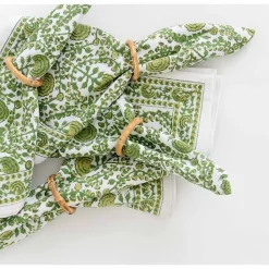 Pomegranate Inc Round Bamboo Napkin Ring | Set of 4 Clearance