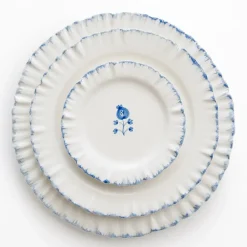 Pomegranate Inc Ruffled Cobalt Blue Salad Plate | Set of 2 Outlet