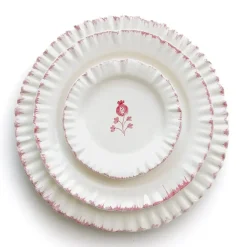 Pomegranate Inc Ruffled Rose Salad Plate | Set of 2 Outlet