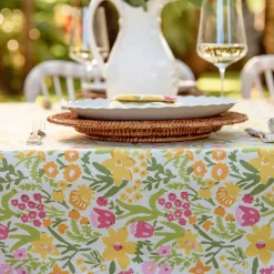 Pomegranate Inc 70s Flower Tablecloth New