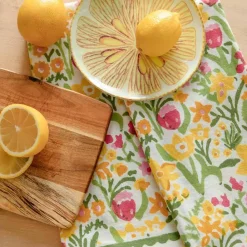 Pomegranate Inc 70s Flower Tea Towels Outlet