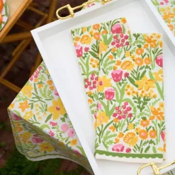 Pomegranate Inc 70s Flower Tea Towels Outlet