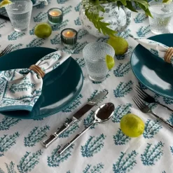 Pomegranate Inc Sagar Aqua Tablecloth Discount