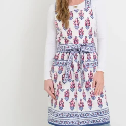 Pomegranate Inc Sagar Red & Blue Apron Hot