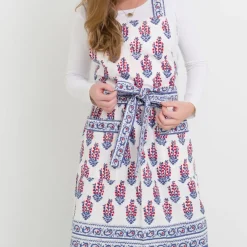 Pomegranate Inc Sagar Red & Blue Apron Hot