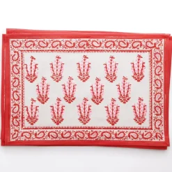 Pomegranate Inc Sagar Red & Pink Placemat | Set of 4 New