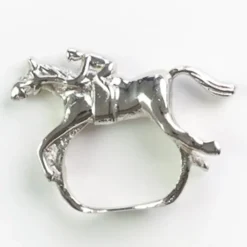 Pomegranate Inc Silver Jockey Napkin Ring | Set of 4 Clearance