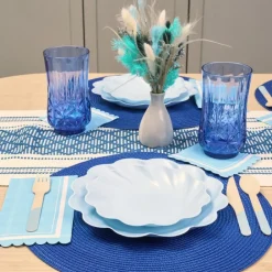 Pomegranate Inc Sky Blue Simply Eco Plates | Set of 8 Sale