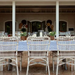 Pomegranate Inc Tapestry Blue Tablecloth New